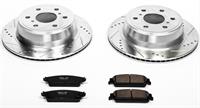 Brake Rotors/Pads, Cross-Drilled/Slotted, Iron, Zinc Dichromate Plated
