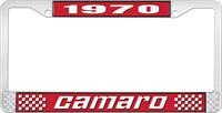 1970 CAMARO LICENSE PLATE FRAME STYLE 2 RED