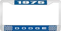 nummerplåtshållare 1975 dodge - blå