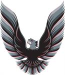 dekal "Trans Am Bird", 5-färg silver