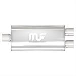 Muffler Stainless 14" Kropp, 2.5" S, 2" D