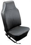 Seat Cover Front and Rear Black ( Black Vinyl / Black Cloth )