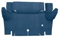 1965-66 Mustang Coupe Loop Trunk Floor Carpet Mat - Ford Blue