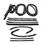 Belt, Channel, Seal and Vent Window Seal Kit - Inner & Outer belts, Complete Glass Run, Door Seals, Vent Window Vertical and Front Run Driver side and Passenger side