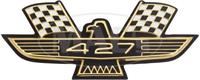 Fender Emblem, 427 Bird, Black/Gold