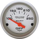 Diff Temperature Gauge 52mm 100-250 F Ultra-lite Electric