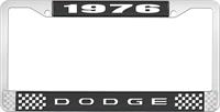 1976 DODGE LICENSE PLATE FRAME - BLACK