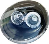 Set Koplampen passend voor Volkswagen New Beetle 1997-2011 - Zwart - incl. Angel-Eyes