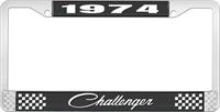 1974 CHALLENGER LICENSE PLATE FRAME - BLACK