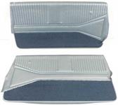 1964 IMPALA SS COUPE AND CONVERTIBLE BLUE PRE-ASSEMBLED FRONT DOOR PANELS