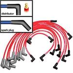 Spark Plug Wires, Spiral Wound, 9mm, Red, 135 Degree Boots