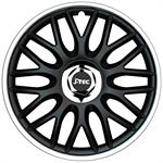 Set J-Tec wheel covers Orden R 15-inch black/silver + chrome ring