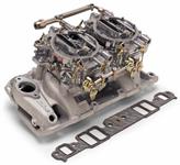 Carburetors and Manifold Combo, Perf. RPM Air-Gap Dual Quad, 500 cfm Carbs, Ford, Big Block FE, Kit