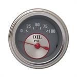 Oil pressure, 54mm, 0-100 psi, electric