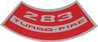 283 Turbo-Fire Air Cleaner Decal without Horsepower Rating
