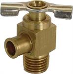 Petcock, Right Angle Outlet, 1/4" NPT