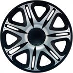 Set J-Tec wheel covers Nascar 15-inch silver/black