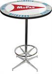1959-63 Style Mopar Logo Pub Table With Chrome Base And Foot Rest
