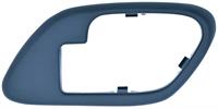 dörrhandtag inre 1995-02 GM C/K PICKUP TRUCK / SPORT UTILITY INNER DOOR HANDLE BEZEL W/O LOCK HOLE - BLUE; RH