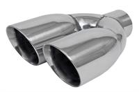 Exhaust Tip, Stainless Steel, Polished, 2,5 in 2x3,5 out