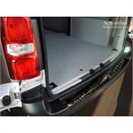 Zwart RVS Achterbumperprotector passend voor Peugeot Expert III & Citroen Jumpy III 2016- 'Ribs'