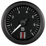 Oil pressure, 52.4mm, 0-7 bar, mechanical
