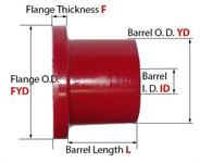 hat bushing, 0.855", 0.500", 0.830"