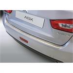 ABS Achterbumper beschermlijst Mitsubishi ASX 11/2012- 'Brushed Alu' Look